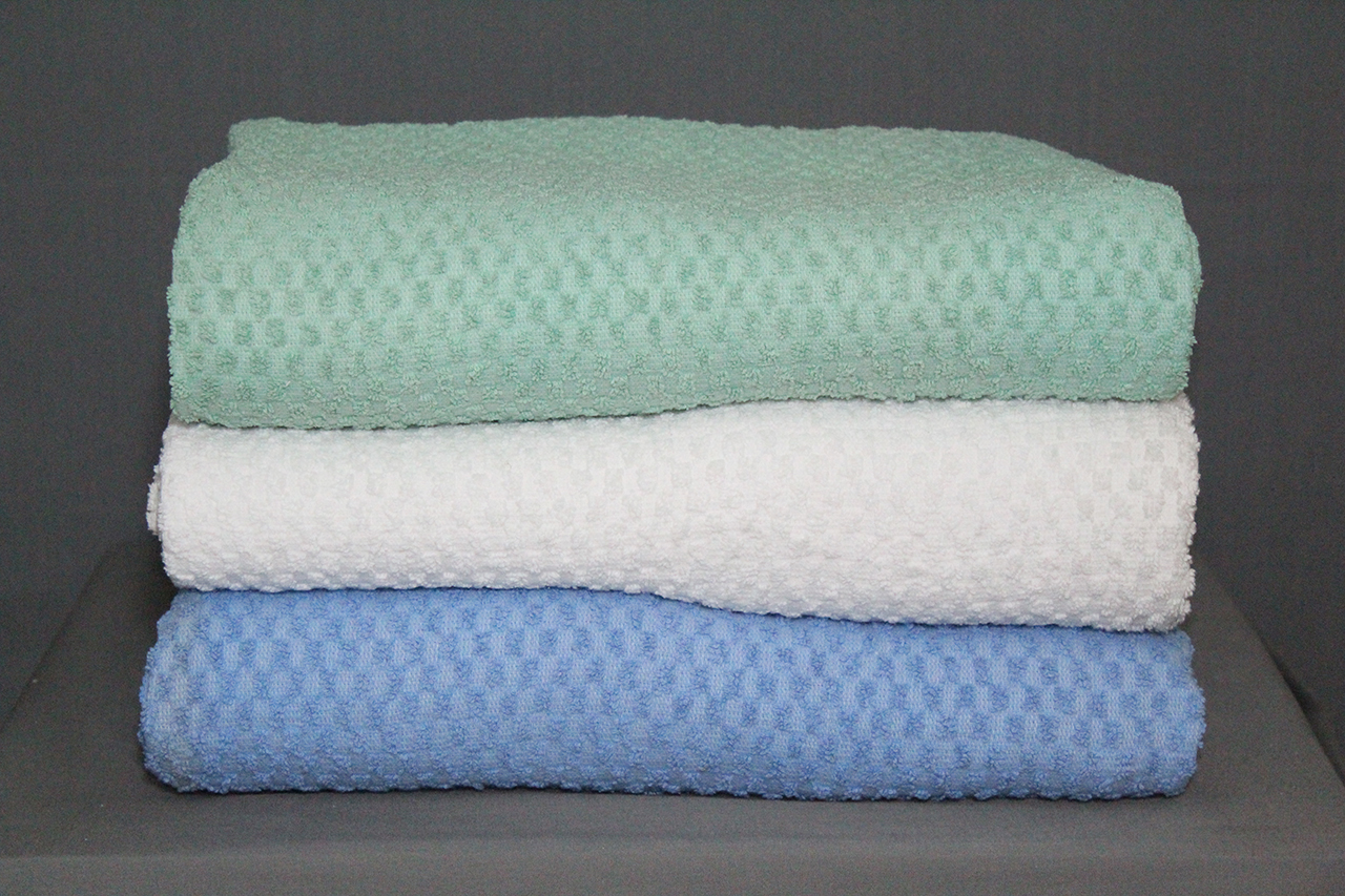 THERMAL BLANKET TERRY POPCORN WEAVE